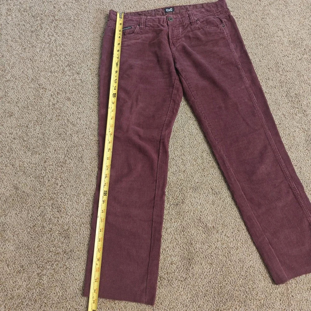 Vintage D&G Dolce & Gabbana Corduroy Pants Comfort‎ Fit Boot Cut Women's Sz 32